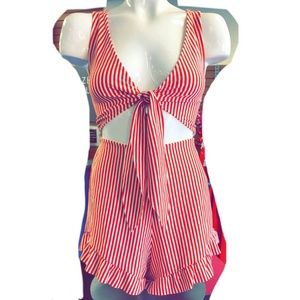ZARA stripe romper